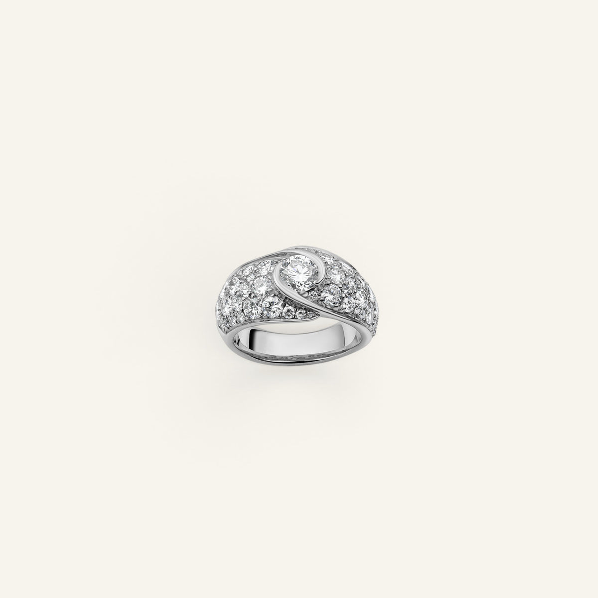 Bague Origine Or Blanc Collection Signature Manipura