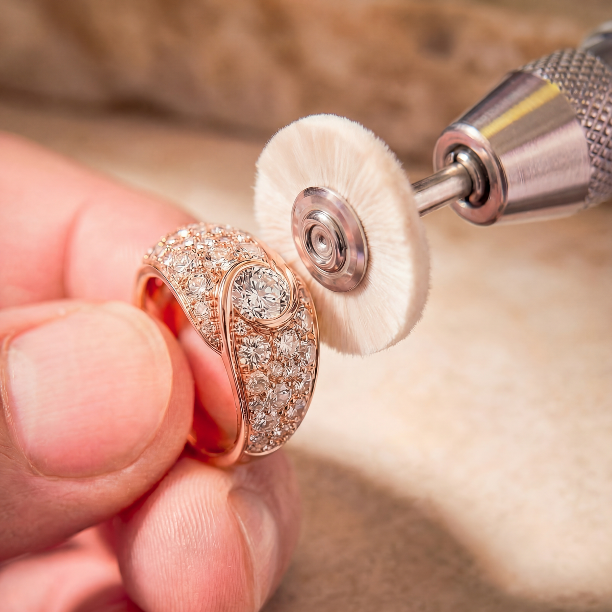 Bague Origine Or Rose Atelier Collection Signature Manipura