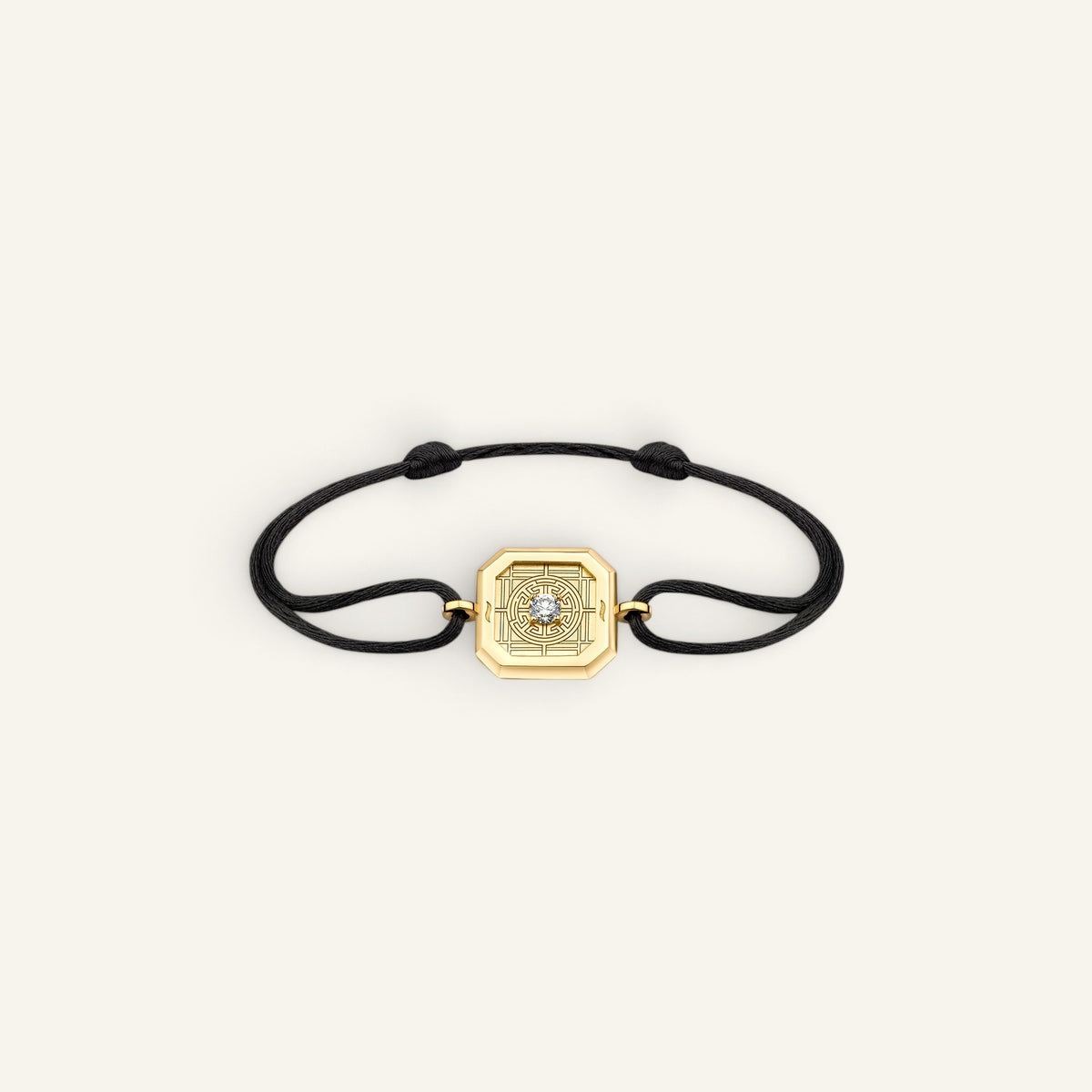 Bracelet Cordon Carré d'Or Or Jaune Collection Carré dOr Manipura