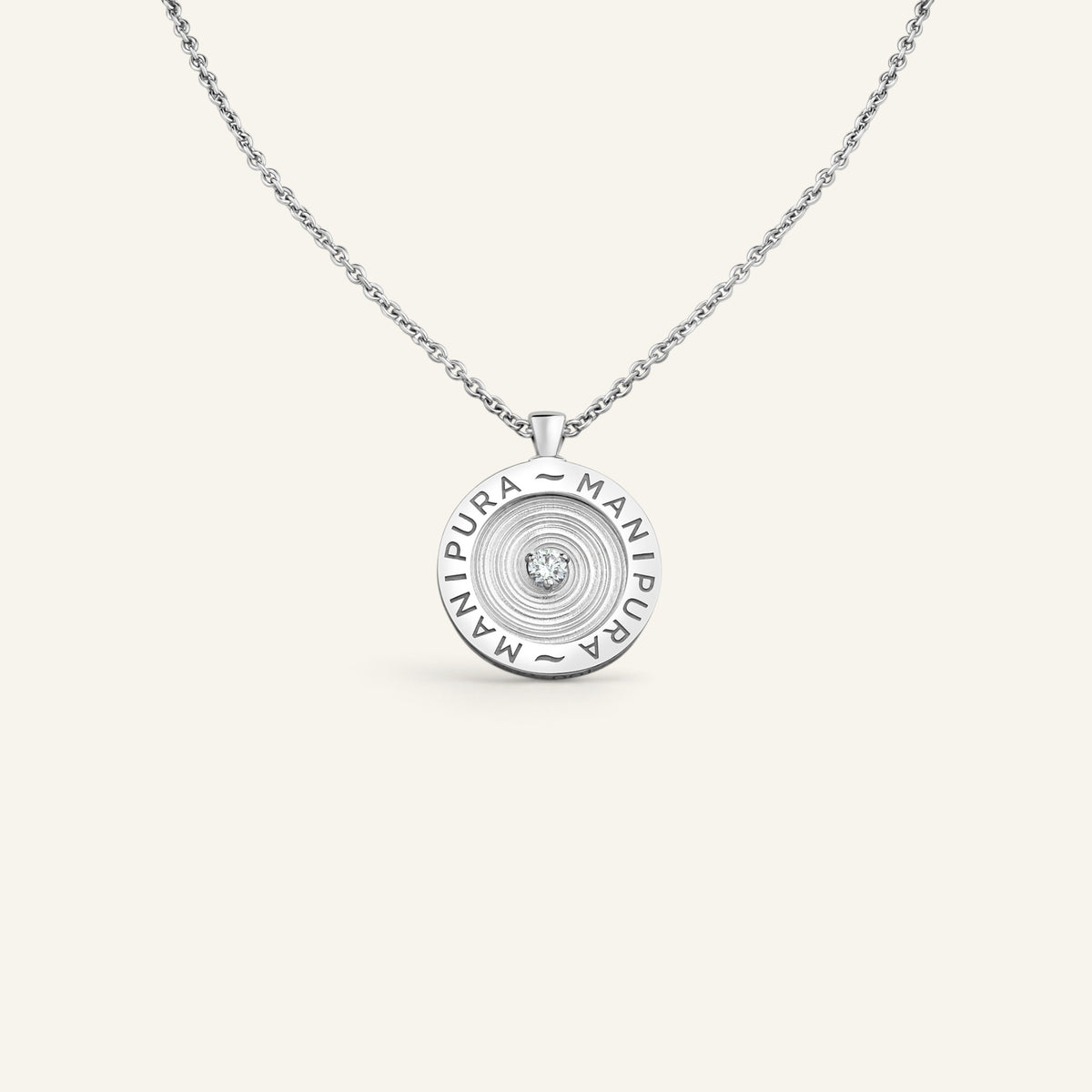 Collier Cercle d'Or Or Blanc Collection Cercle d'Or Manipura