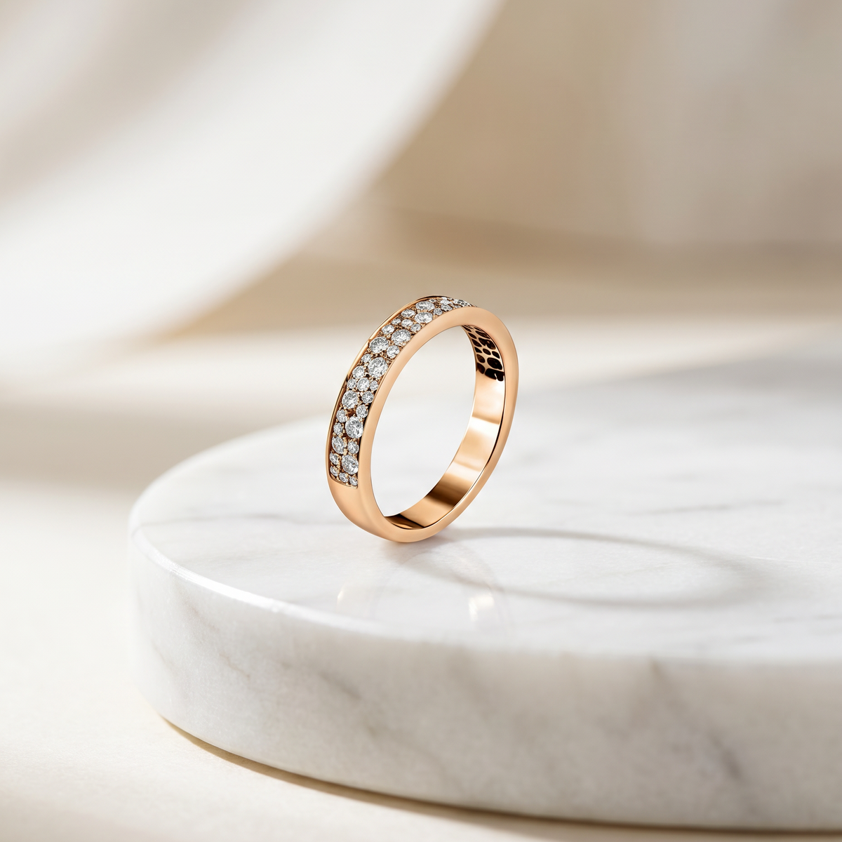 Alliance Harmony Femme Or Rose Studio Collection Mariage Manipura