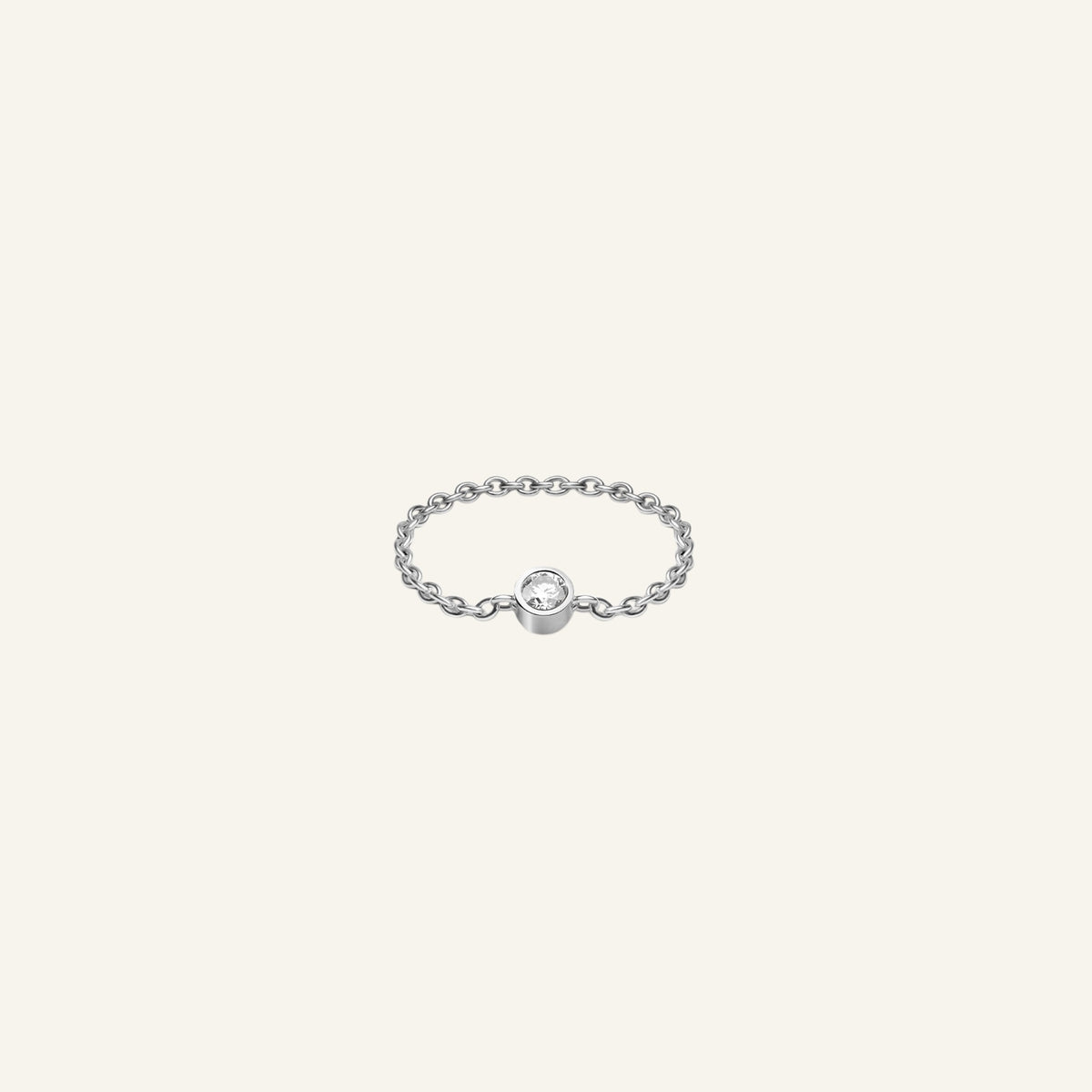 Bague Manipura Chaine Or Blanc Collection Eternelle Manipura