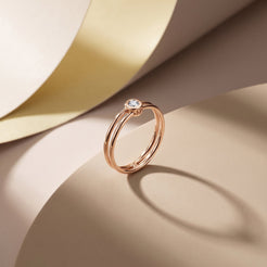 Bague Manipura Double Or Rose Studio Collection Eternelle Manipura