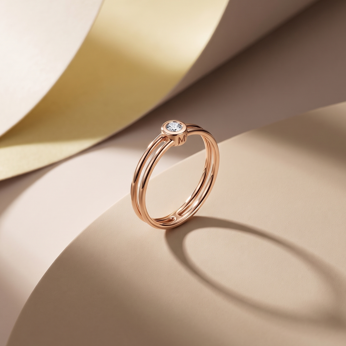 Bague Manipura Double Or Rose Studio Collection Eternelle Manipura