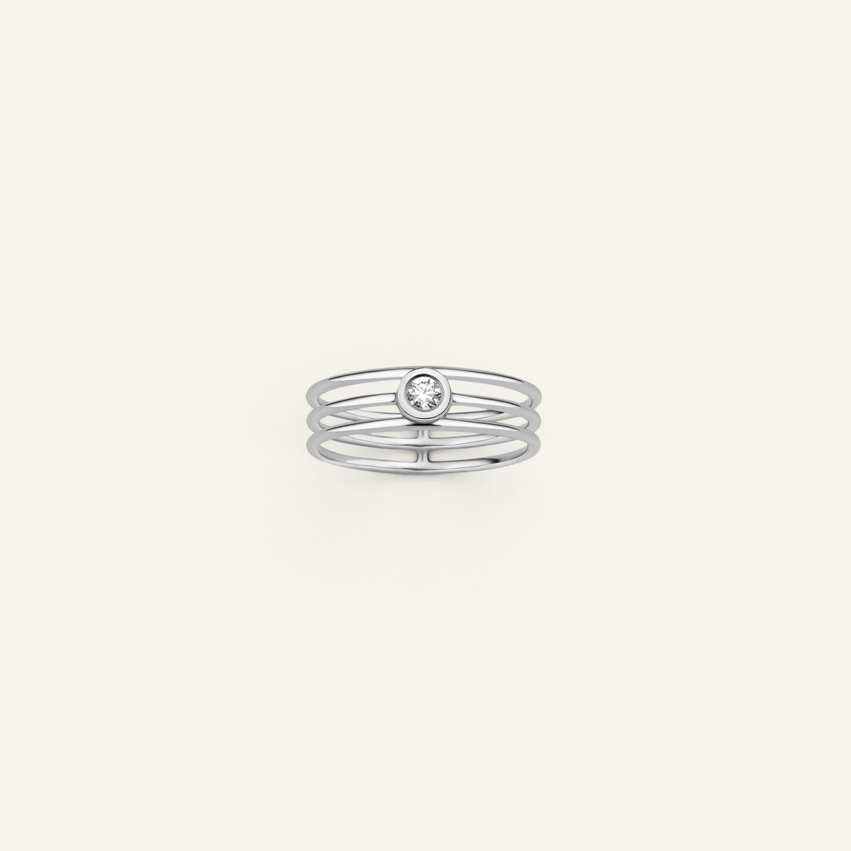 Bague Manipura Triple Or Blanc Collection Eternelle Manipura