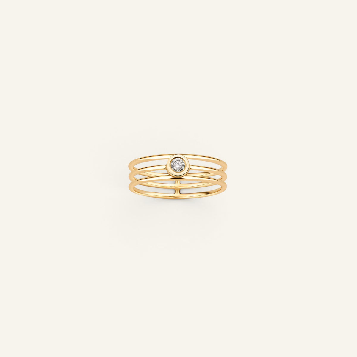 Bague Manipura Triple Or Jaune Collection Eternelle Manipura