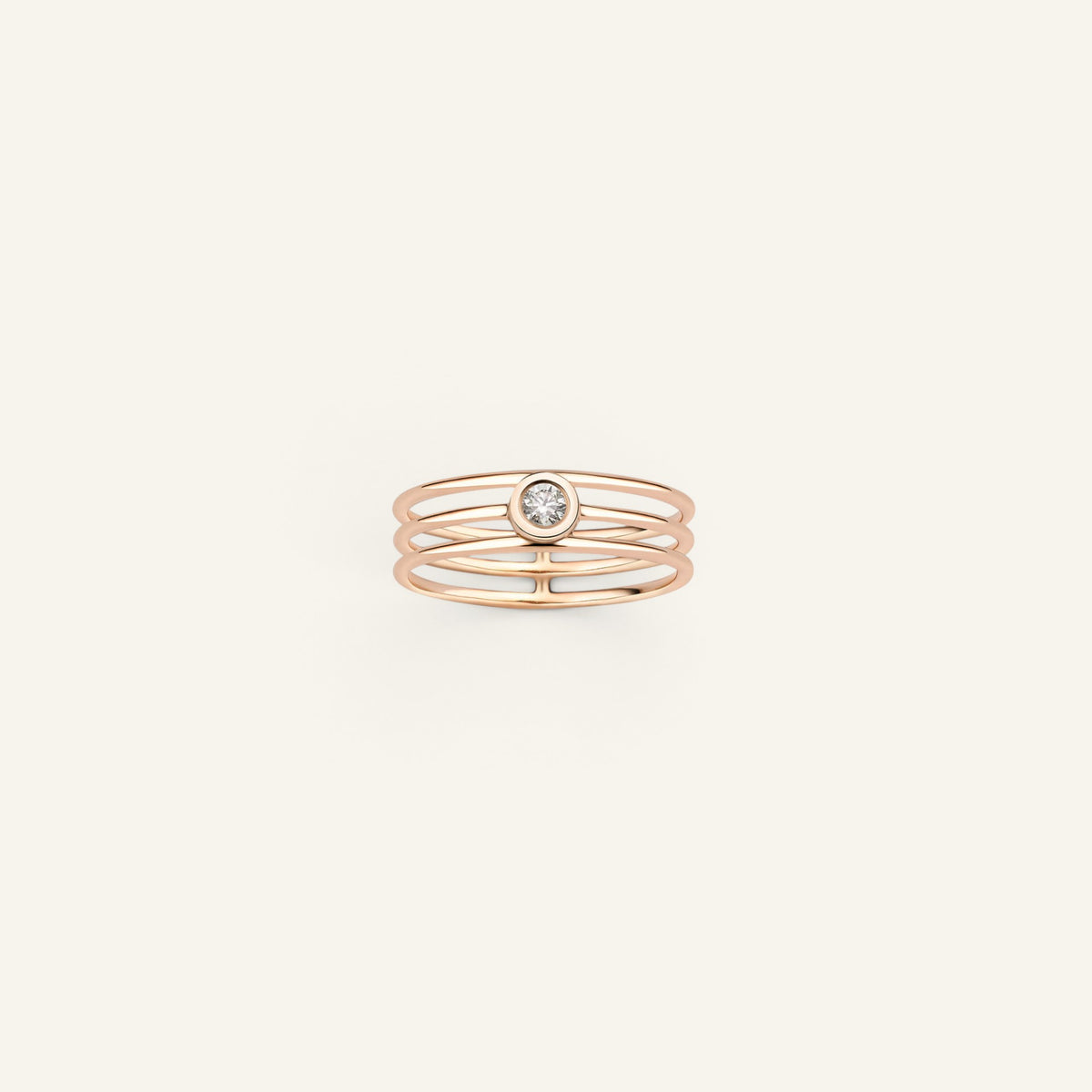 Bague Manipura Triple Or Rose Collection Eternelle Manipura