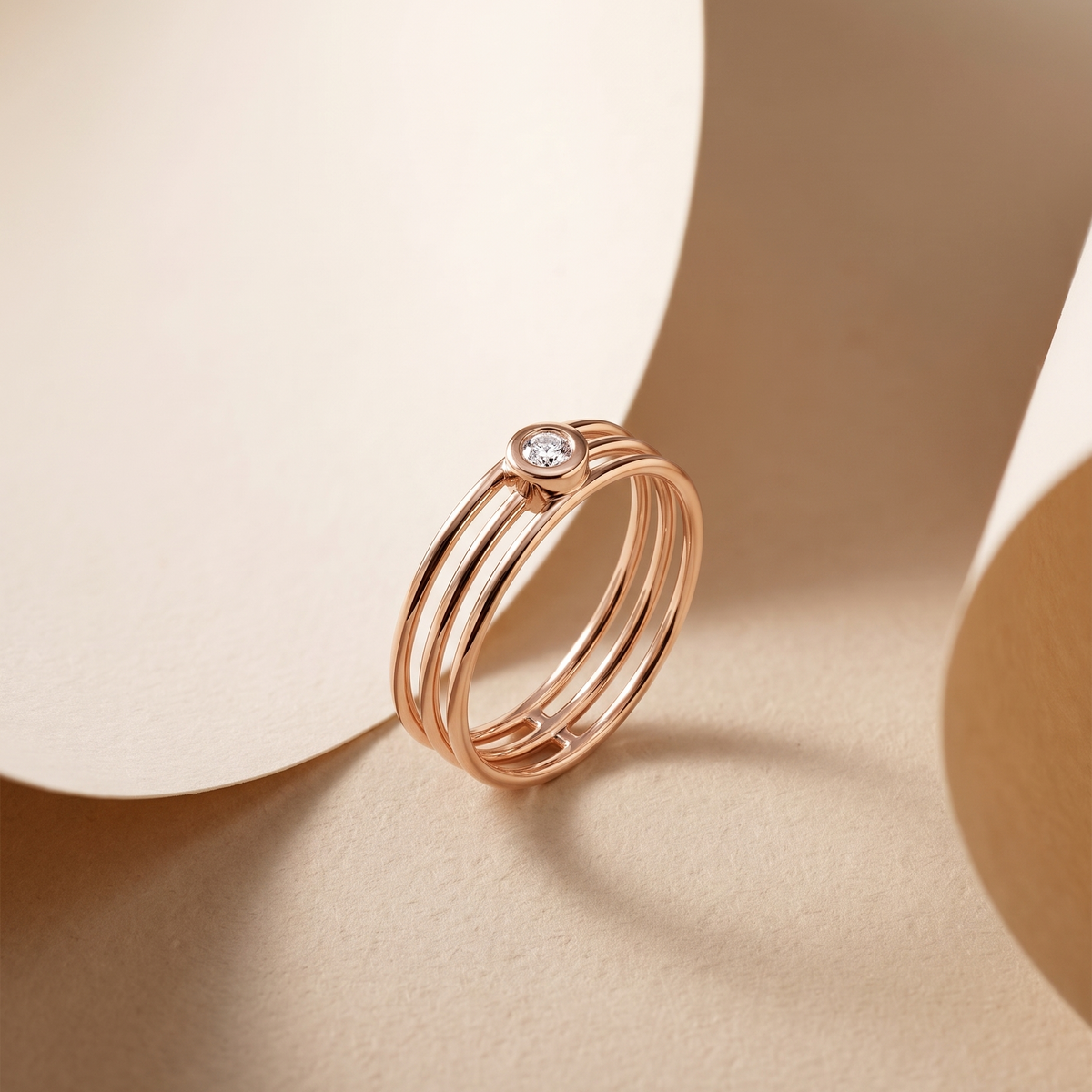 Bague Manipura Triple Or Rose Collection Celeste Manipura