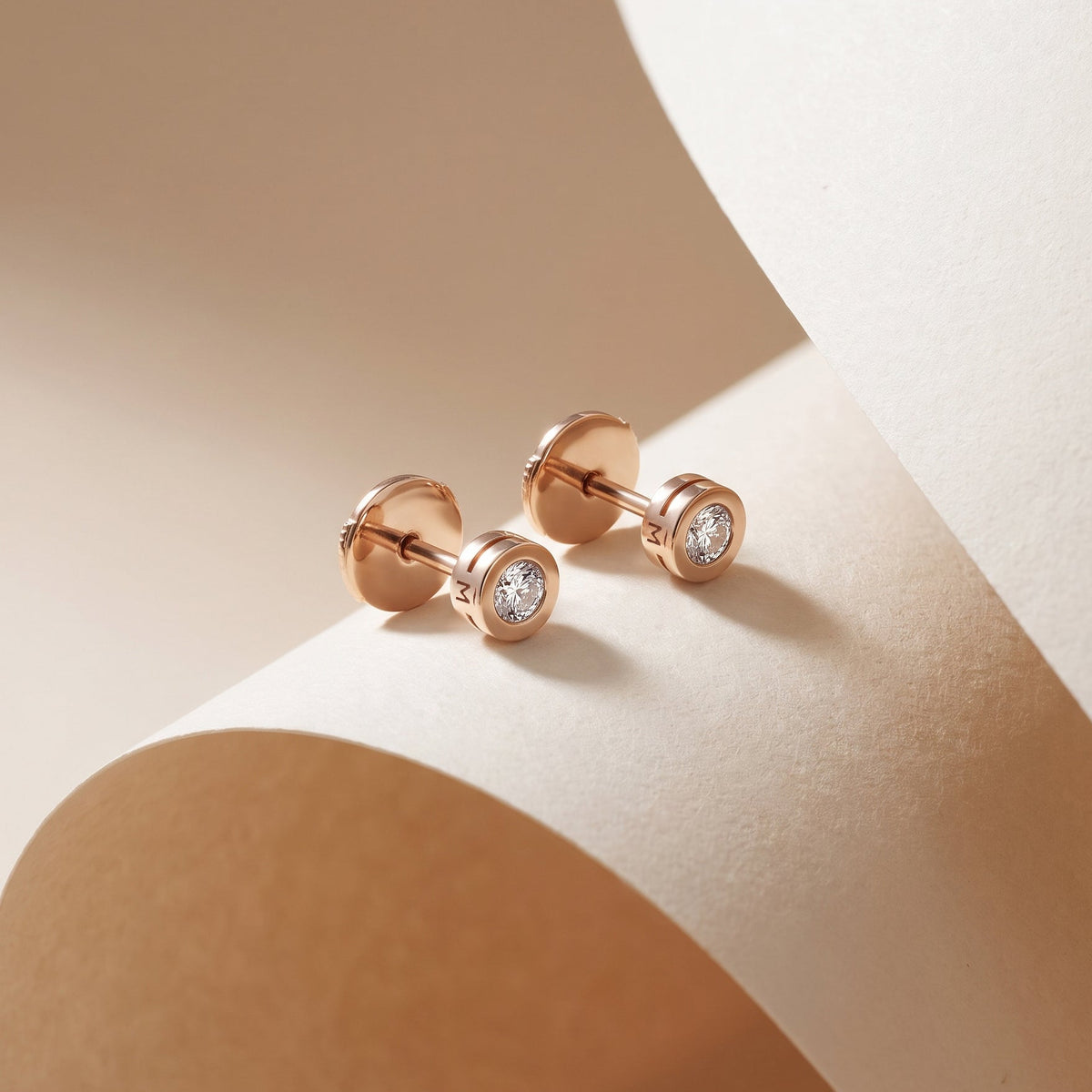 Boucles Oreilles Manipura Or Rose Studio Collection Eternelle Manipura
