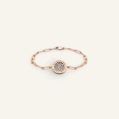 Bracelet Cercle d'Or Pavé Or Rose Collection Cercle d'Or Manipura