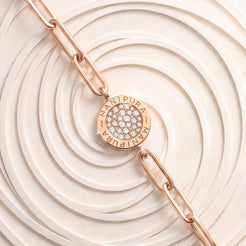 Bracelet Cercle d'Or Pavé Or Rose Studio Collection Cercle d'Or-Manipura