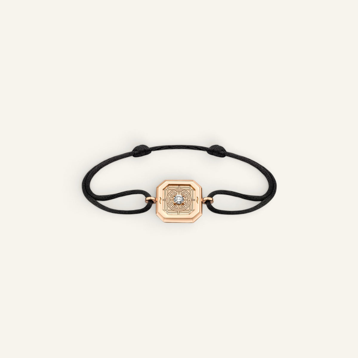 Bracelet Cordon Carre d'Or Or Rose Collection Carré d'Or Manipura