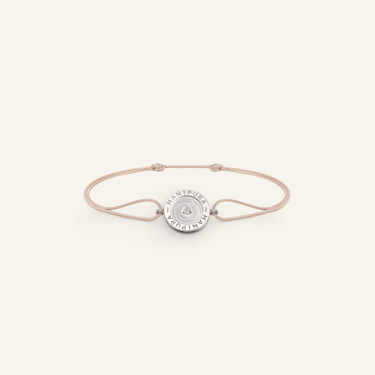 Bracelet Cordon Cercle d'Or S Or Blanc Collection Cercle d'Or Manipura