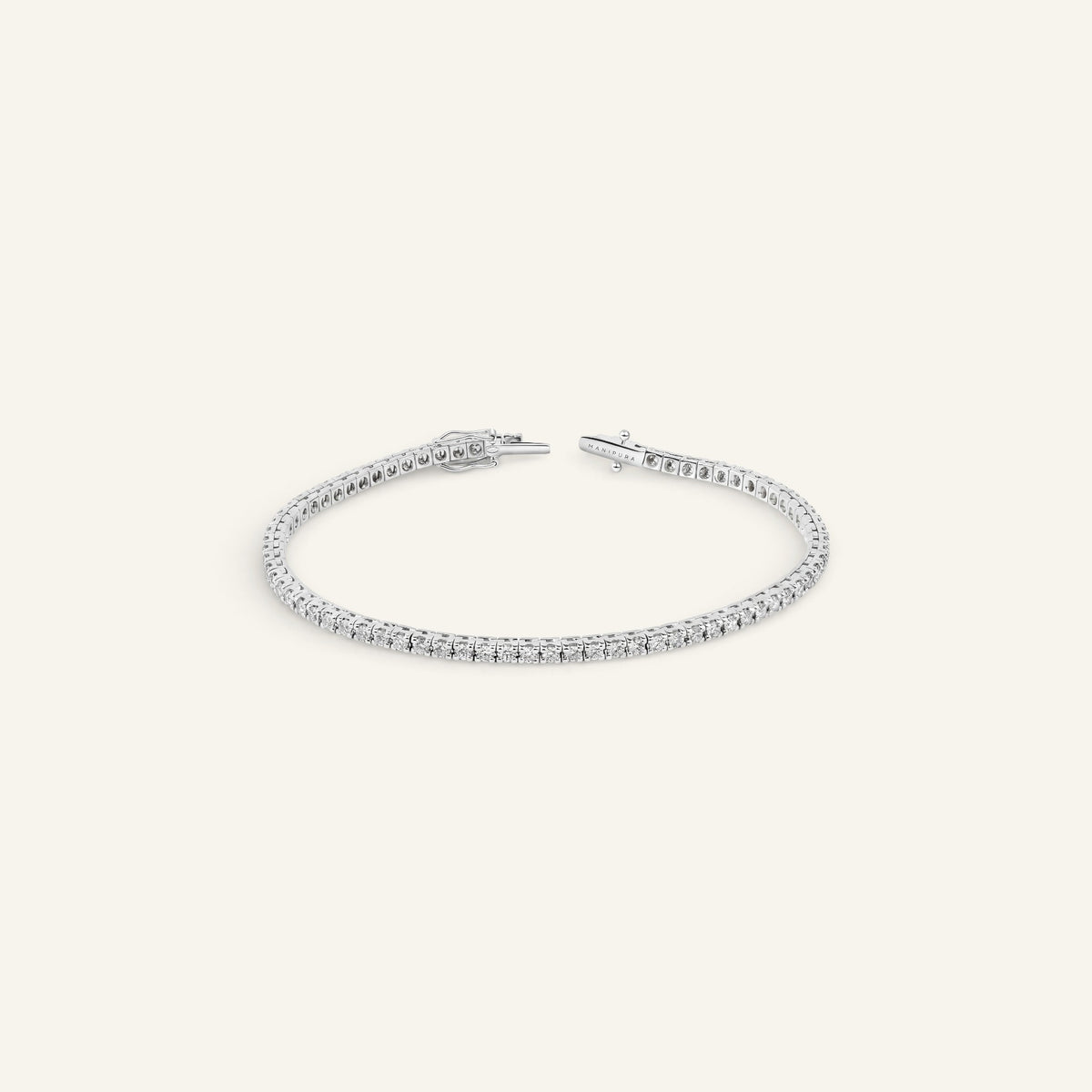 Bracelet Riviere Celeste Or Blanc Collection Eternelle Manipura