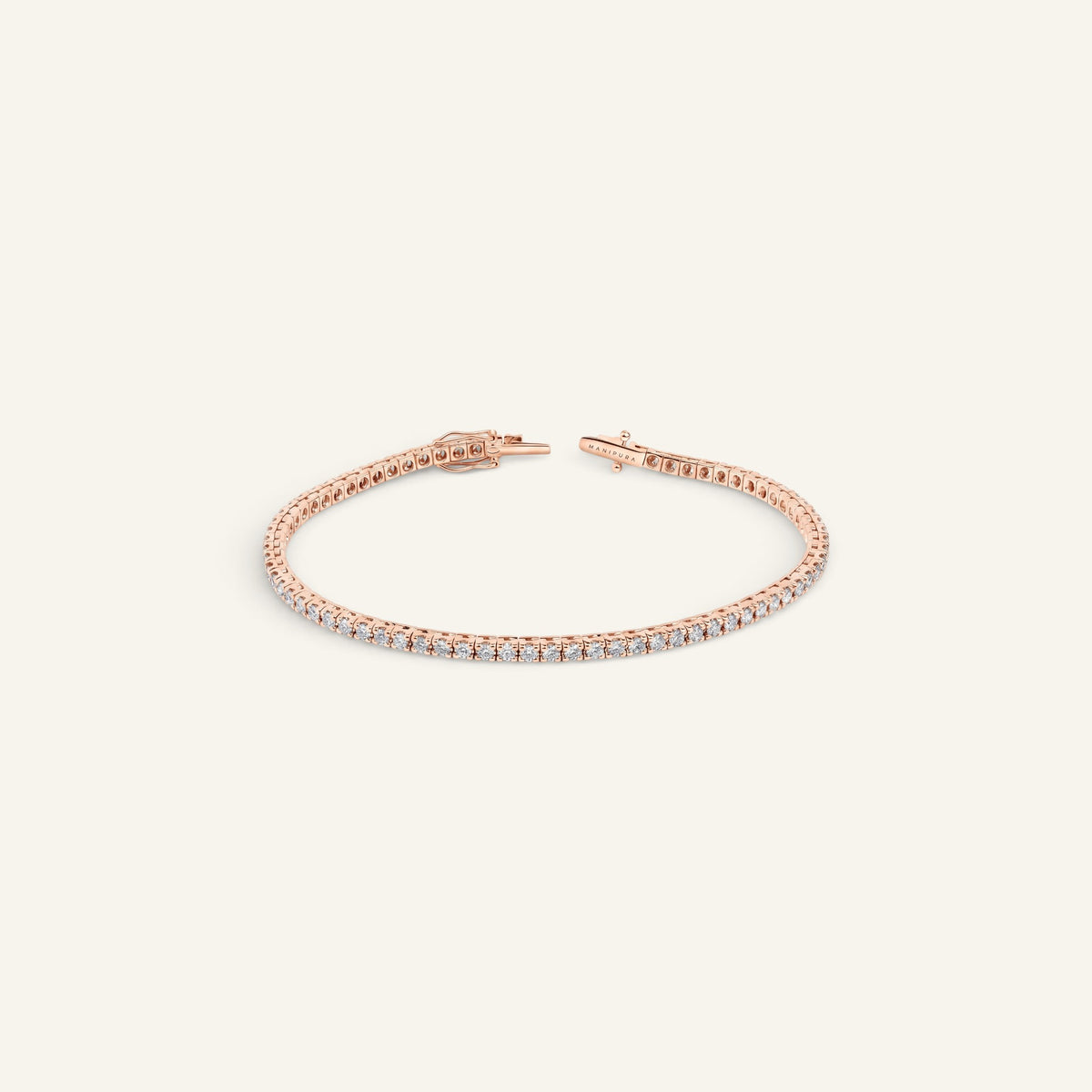 Bracelet Riviere Celeste Or Rose Collection Eternelle Manipura