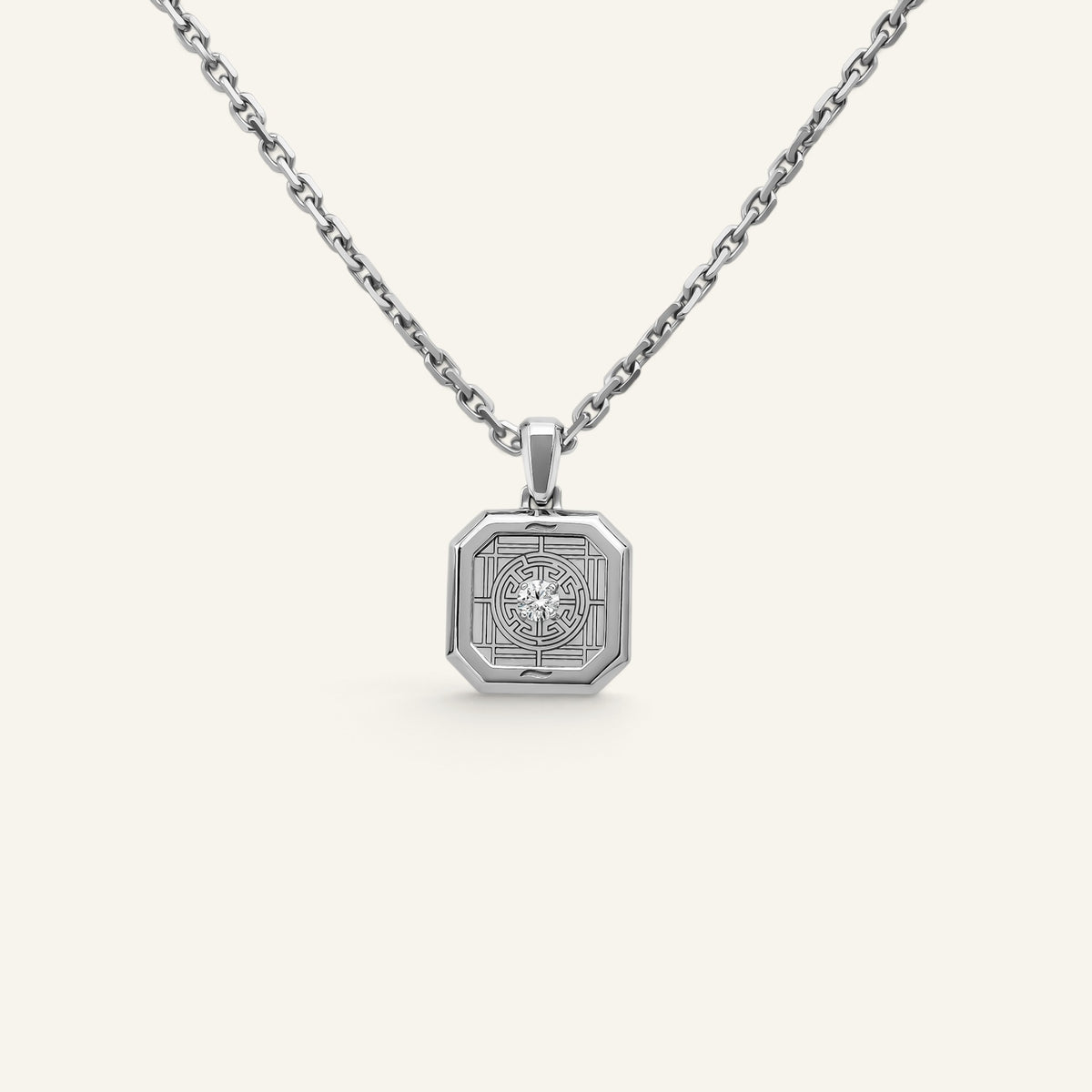 Collier Carré d'Or Or Blanc Collection Carré d'Or Manipura