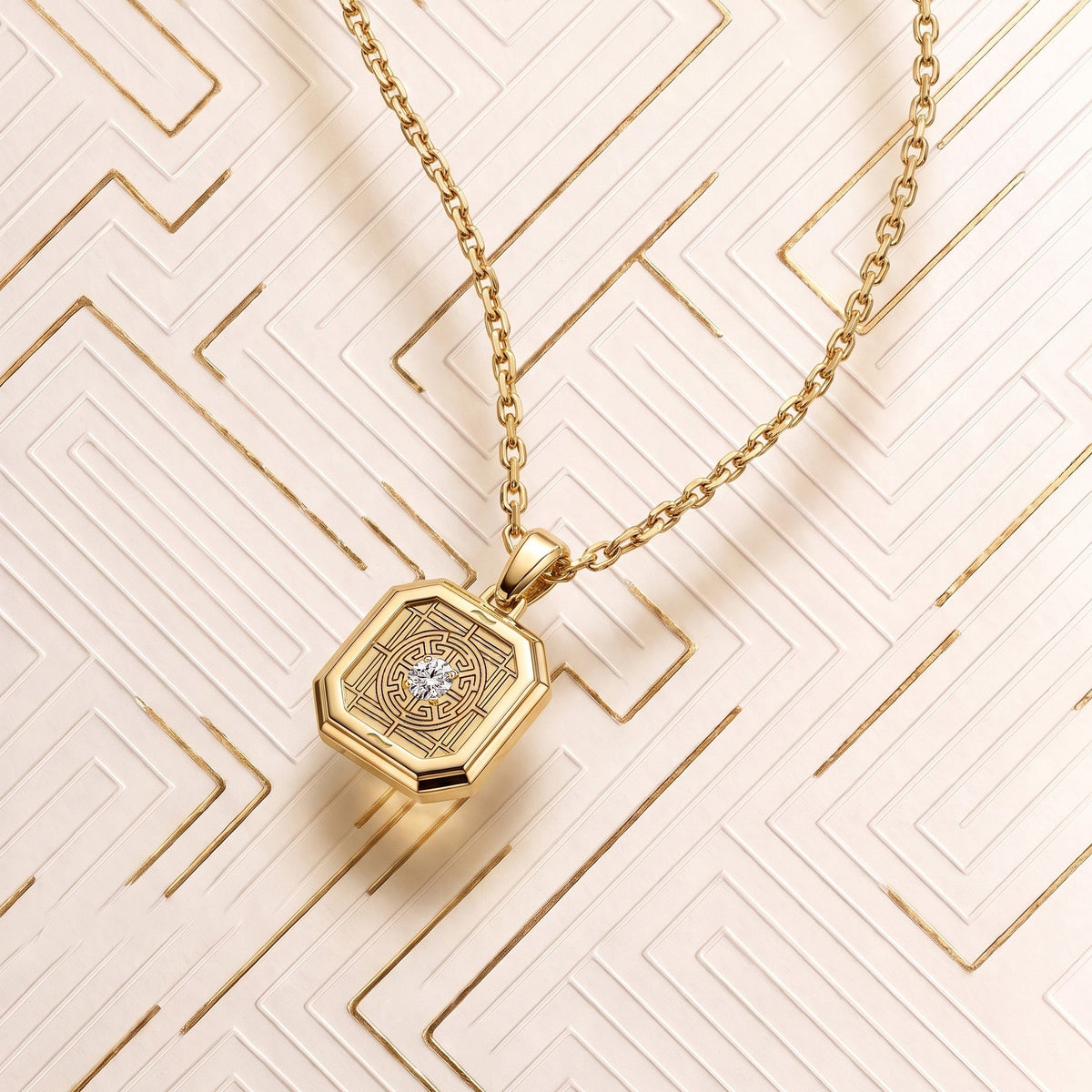 Collier Carré d'Or Or Jaune Studio Collection Carré d'Or Manipura