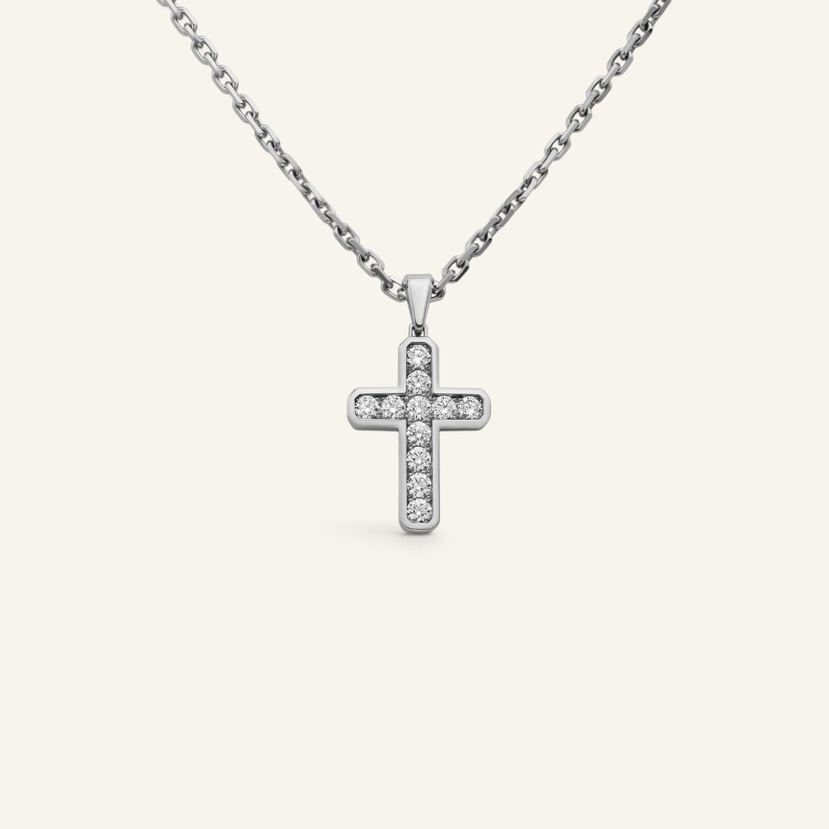 Collier Croix L Or Blanc Collection Signature Manipura