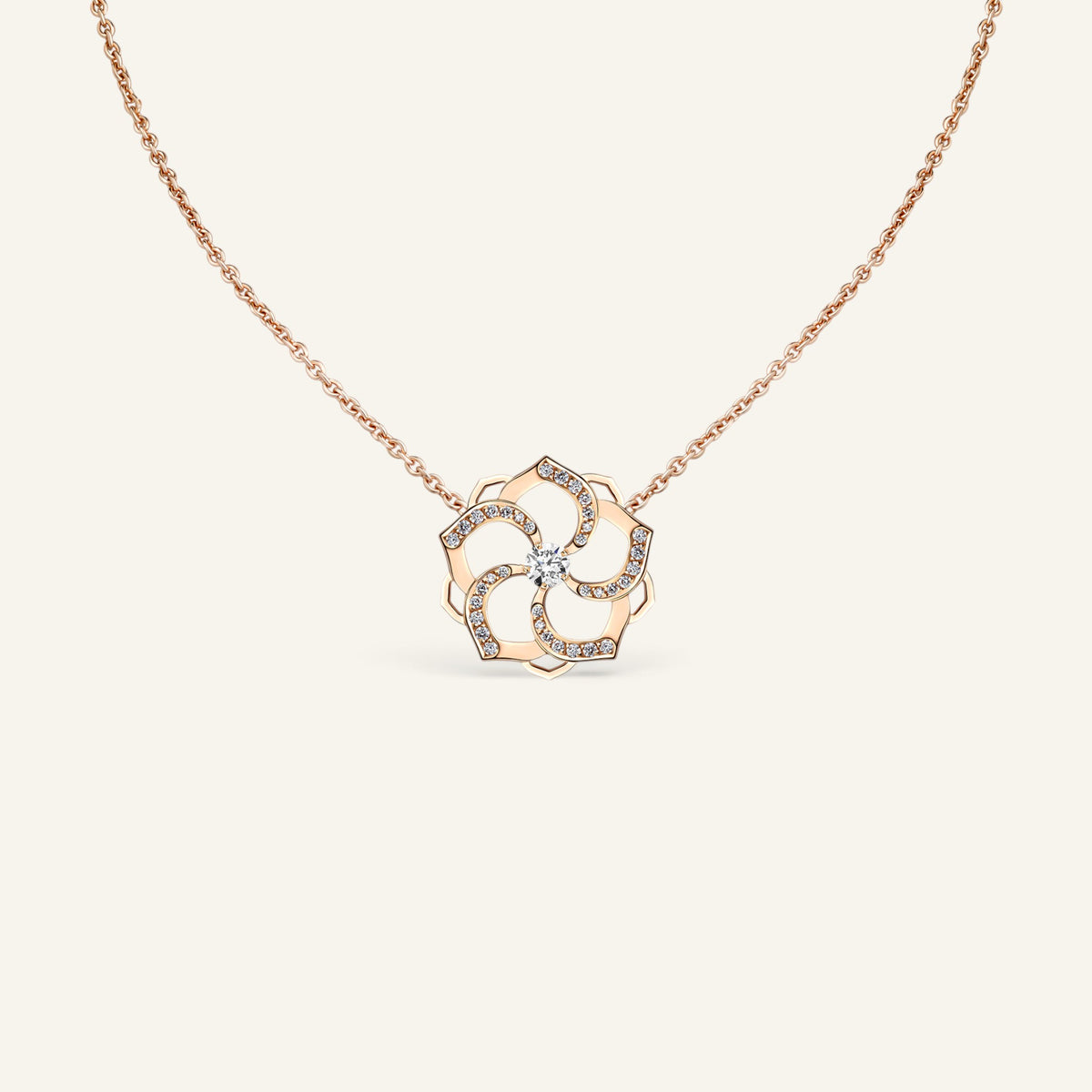 Collier Mandala M-L Or Rose Collection Mandala Manipura