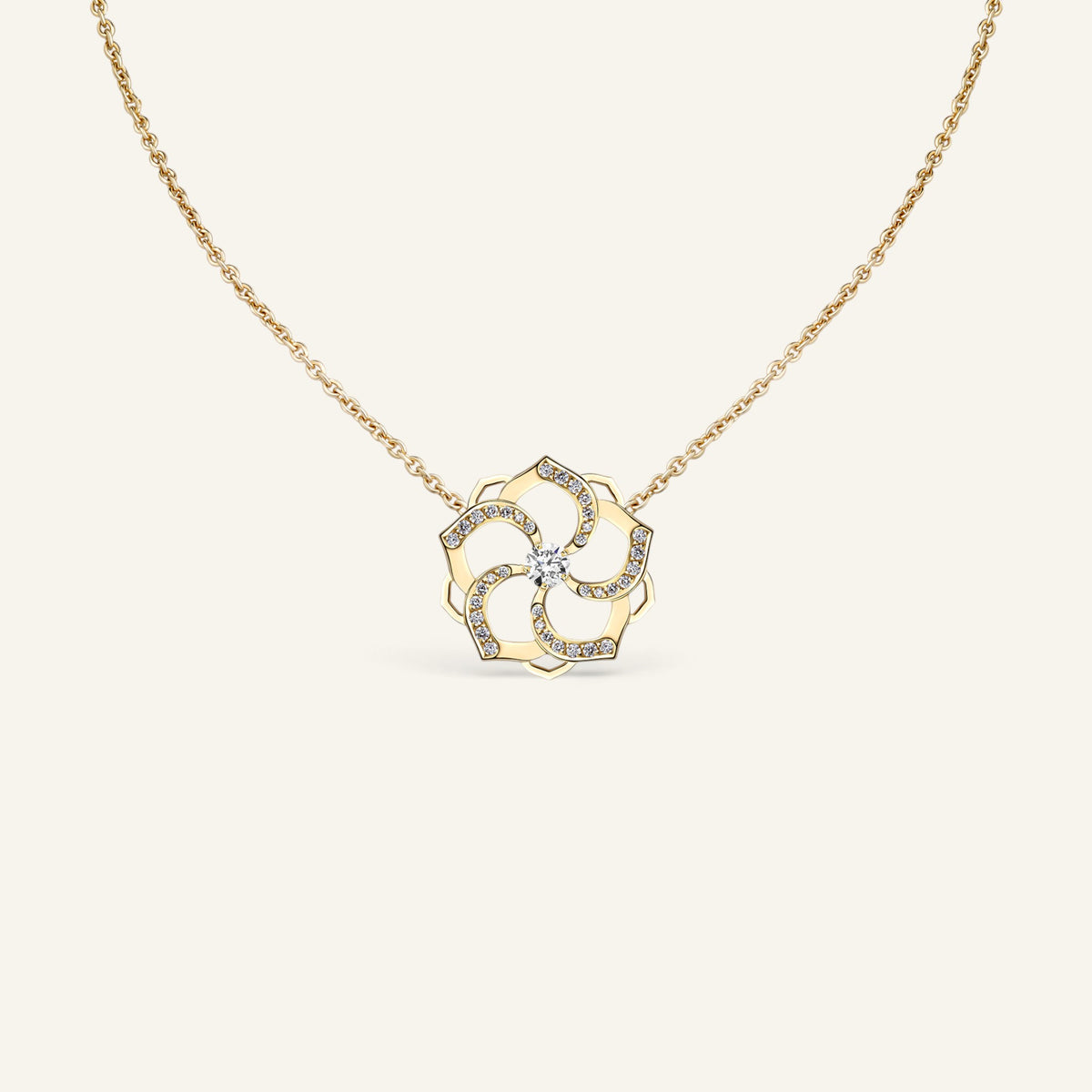 Collier Mandala M-L Or Jaune Collection Mandala Manipura
