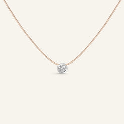 Collier Manipura Cordon Nude Or Blanc 013ct Collection Eternelle Manipura