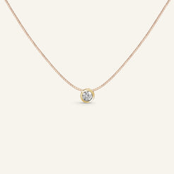 Collier Manipura Cordon Nude Or Jaune 013ct Collection Eternelle Manipura