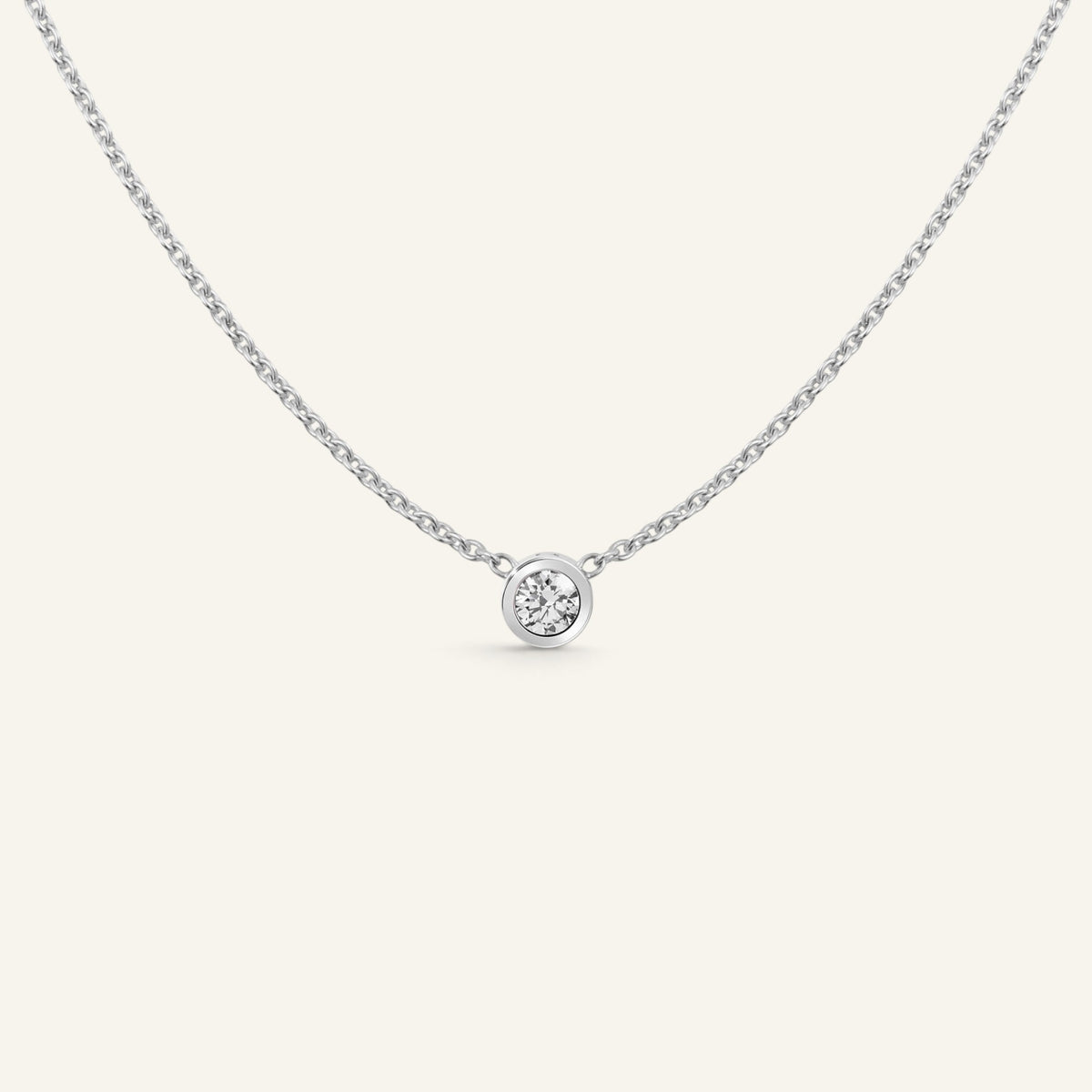 Collier Manipura Or Blanc 013ct Collection Eternelle Manipura