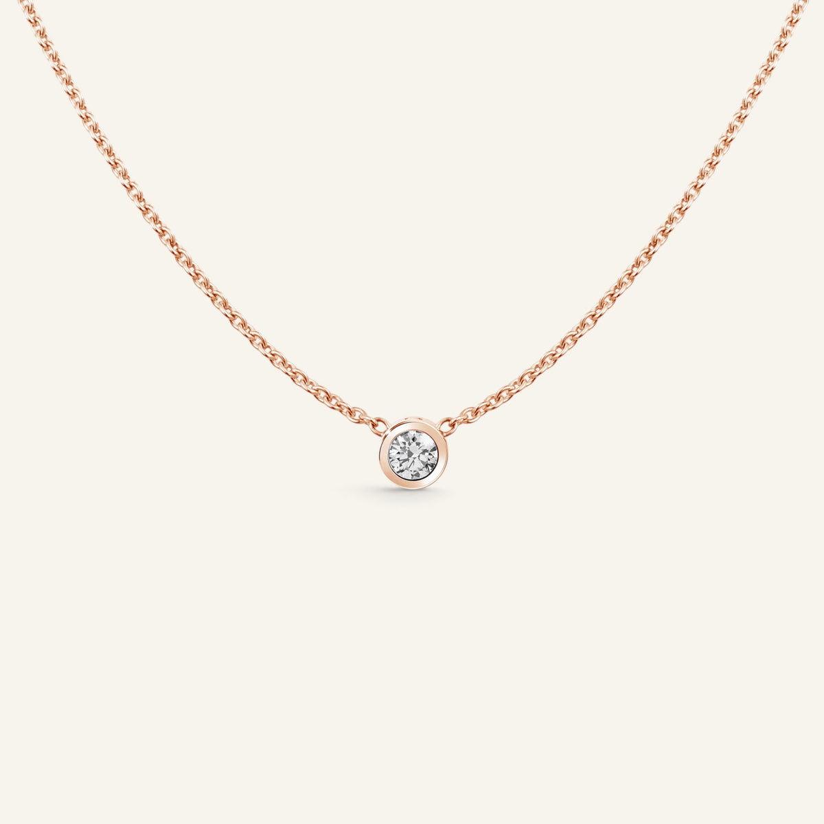 Collier Manipura Or Rose 013ct Collection Eternelle Manipura