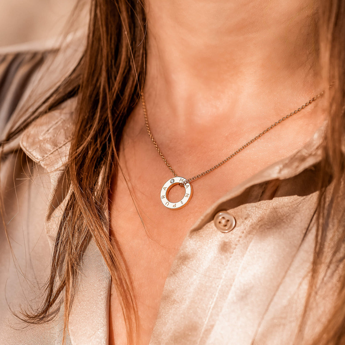 Collier Nova Or Rose Porte Collection Eternelle Manipura