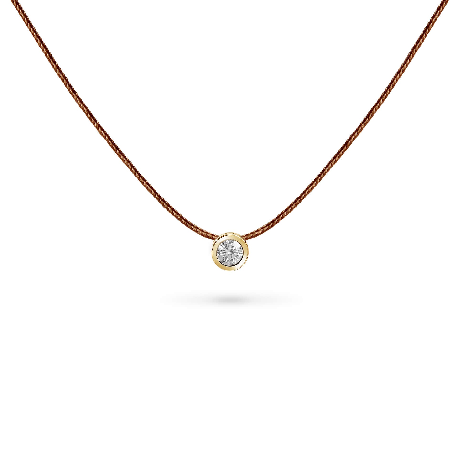 Collier Cordon Or & Diamant