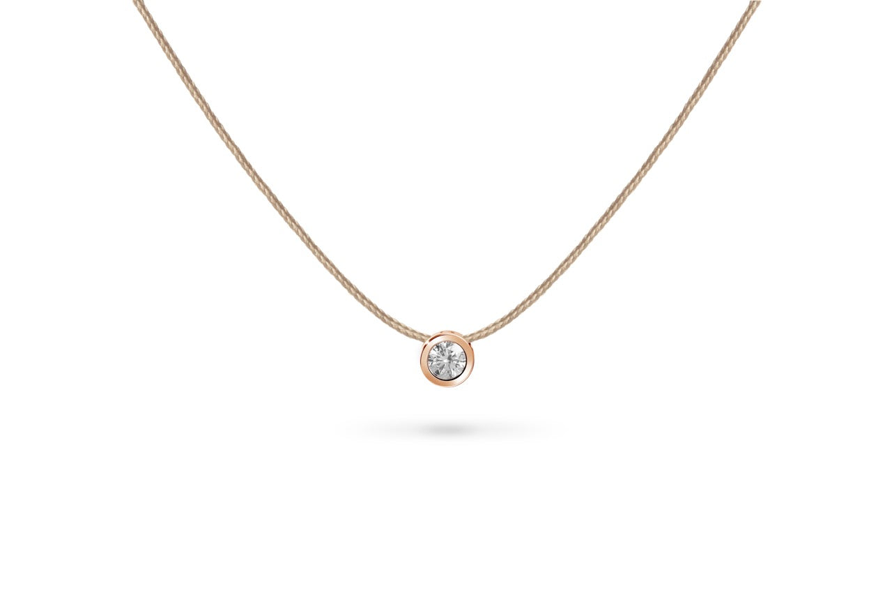 Collier Cordon Or & Diamant