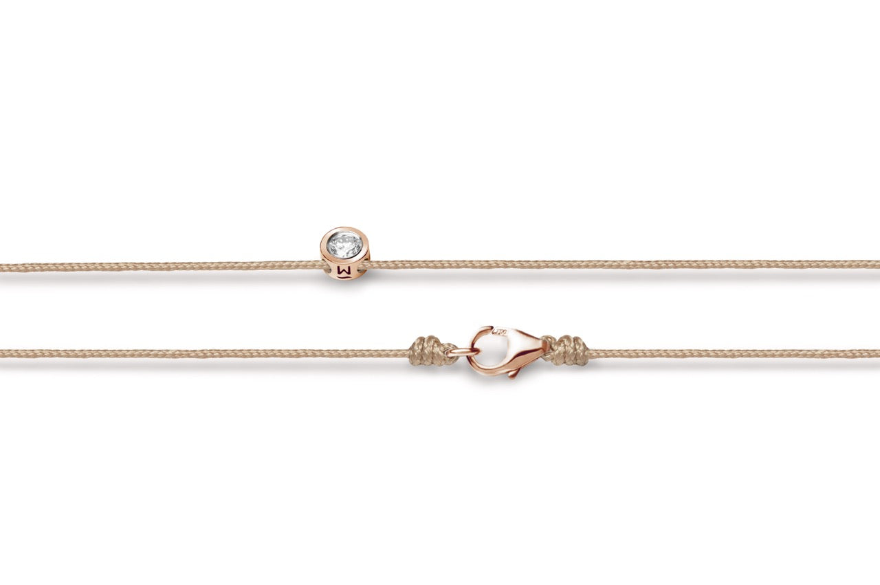 Collier Cordon Or & Diamant