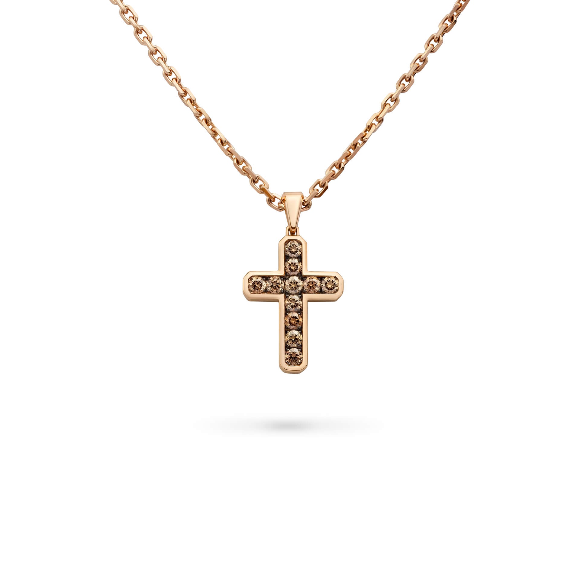 Pendentif Croix Brown Large