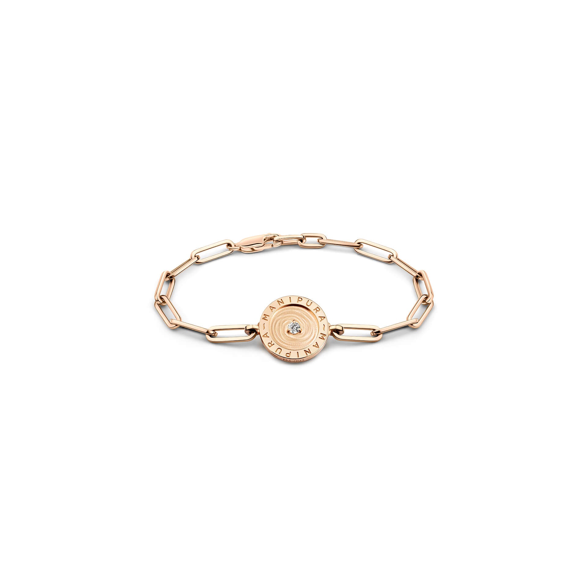 Bracelet chaîne Cercle d'Or 20mm