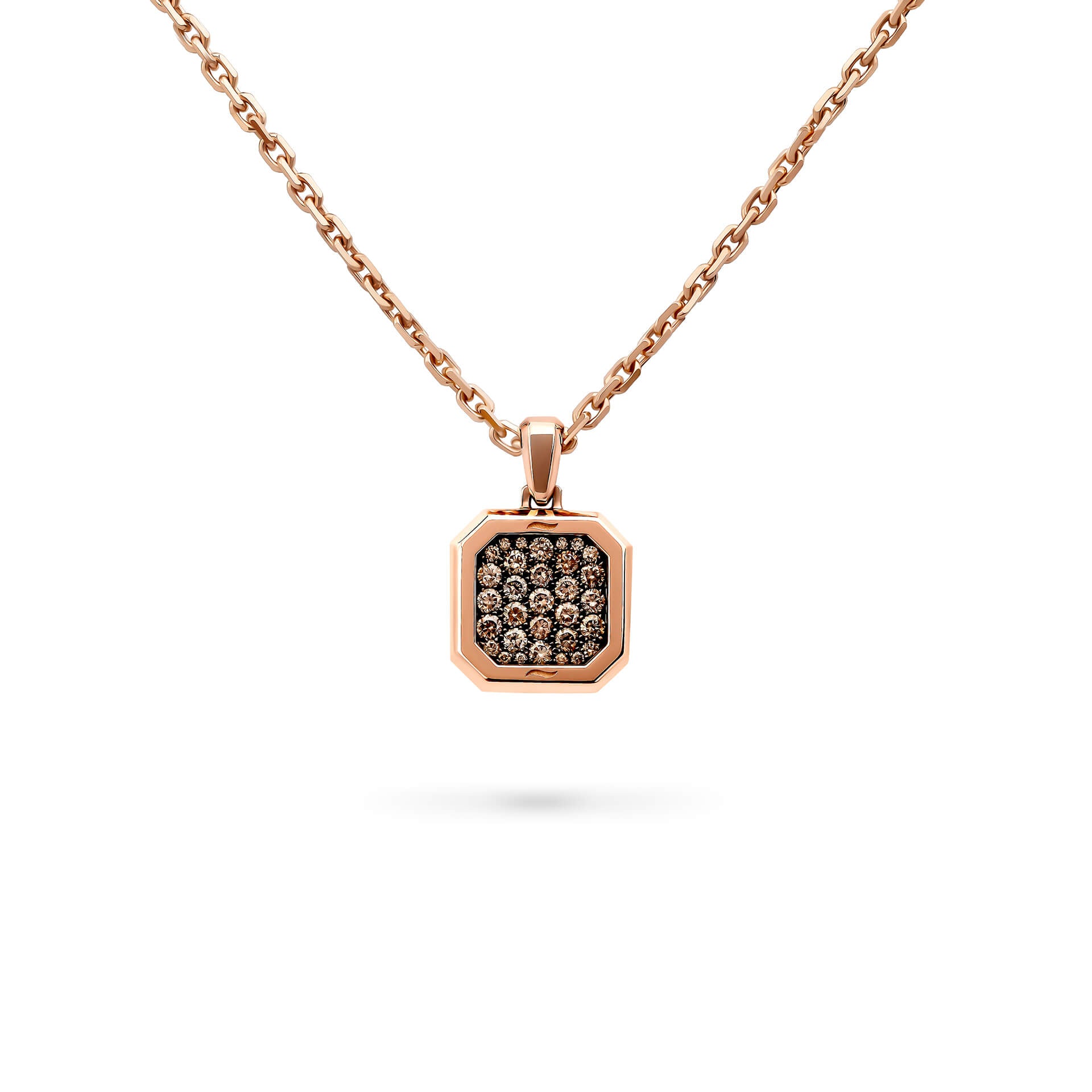 Pendentif Carré d'Or full pavage